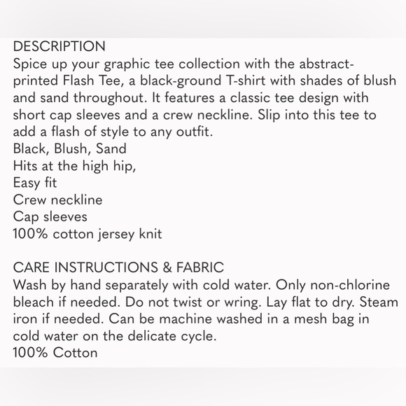 NWT | Cabi 4373 Flash Tee - Picture 10 of 10